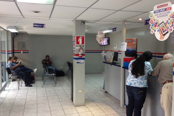 Tica Bus office San Benito area of San Salvador