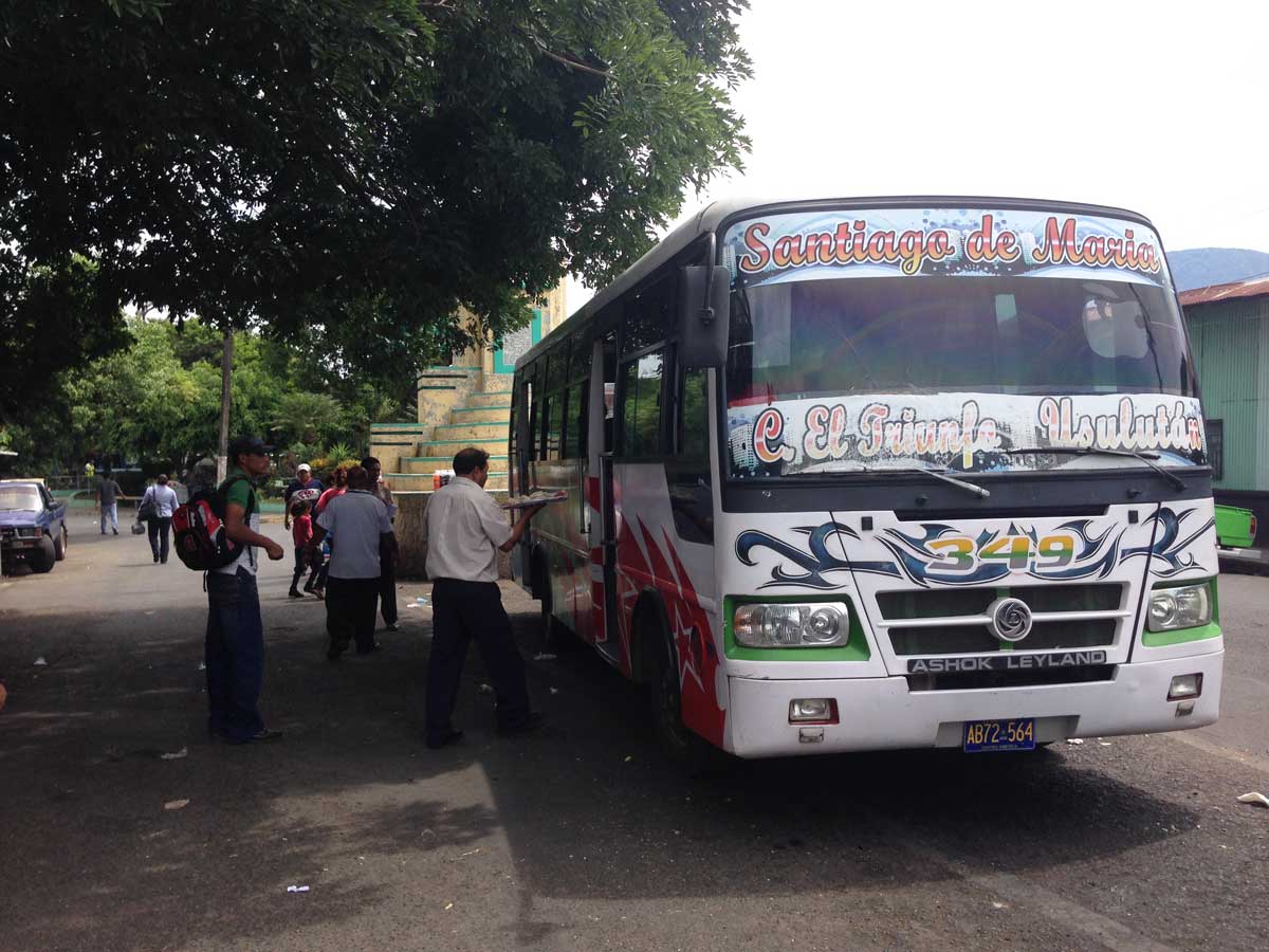 Santiago de Maria microbus to Usulutan